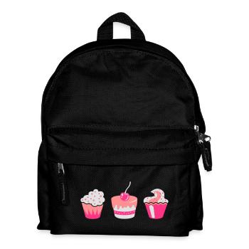 Three muffins - Kids' Backpack - black - Front
