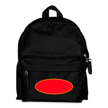 Hintergrund - Kinder Rucksack - Schwarz - Vorne