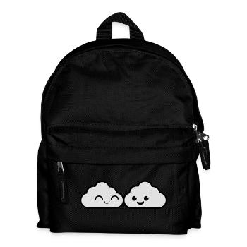 Paar Wolken - Kinder Rucksack - Schwarz - Vorne