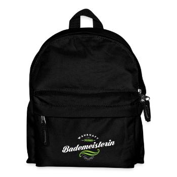 Bademeisterin Beruf Job Geschenk Geschenkidee - Kinder Rucksack - Schwarz - Vorne