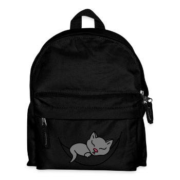 Sleeping Cat - Kids' Backpack - black - Front