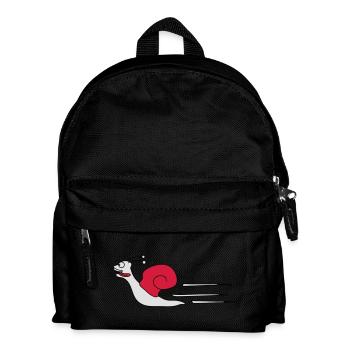 Fast Snail - Kinder Rucksack - Schwarz - Vorne