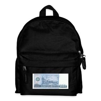 100 Mark der DDR - Kinder Rucksack - Schwarz - Vorne