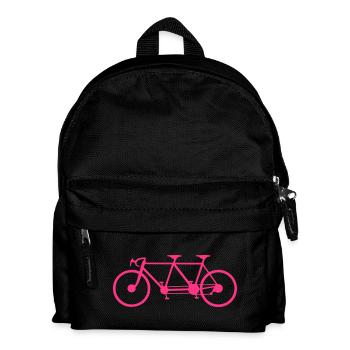 tandem bike bicycle 3 - Kids' Backpack - black - Front