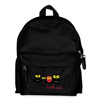 Owl Freak 3 colored - Kids' Backpack - black - Front