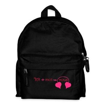 Toi + Moi = Nous coeurs (1c) - Sac à dos Enfant - noir - Devant