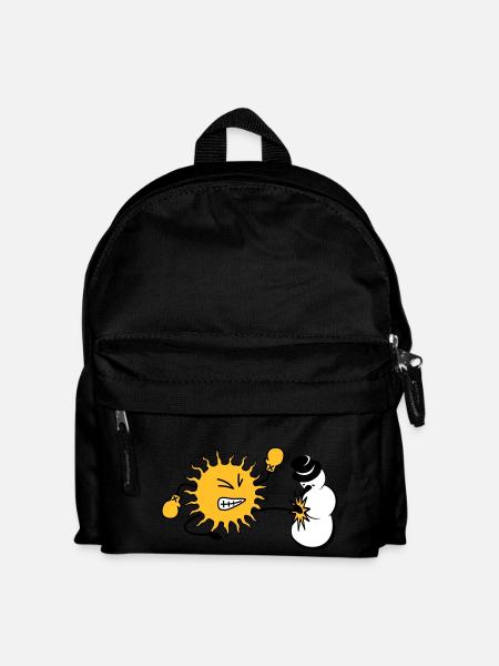 sun kicks snowman - Kids' Backpack - black