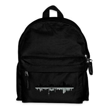 Skyline Berlin - Kinder Rucksack - Schwarz - Vorne