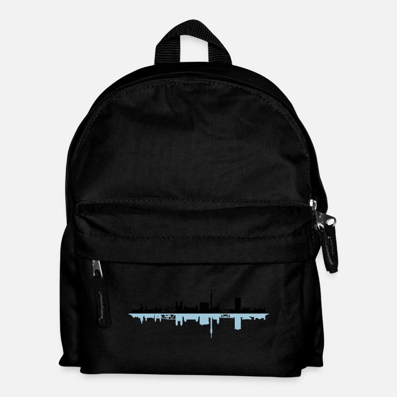 Skyline - Wuppertal - Kinder Rucksack - Schwarz