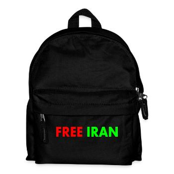 Free iran - Kids' Backpack - black - Front