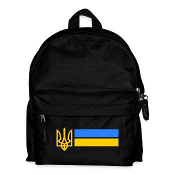 Ukraine - Kinder Rucksack - Schwarz - Vorne