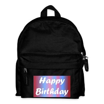 ALLES GUTE ZUM GEBURTSTAG. ALLES GUTE ZUM GEBURTSTAG. JAHRESTAG. - Kinder Rucksack - Schwarz - Vorne