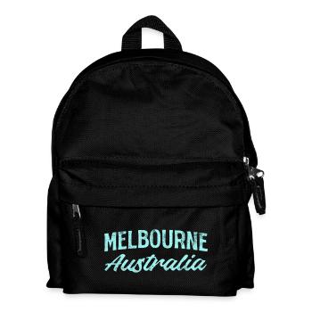 Melbourne Australia Vintage Travel - Kids' Backpack - black - Front