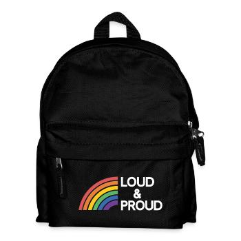 LGBTQ Pride Month - Loud and Proud - Kids' Backpack - black - Front