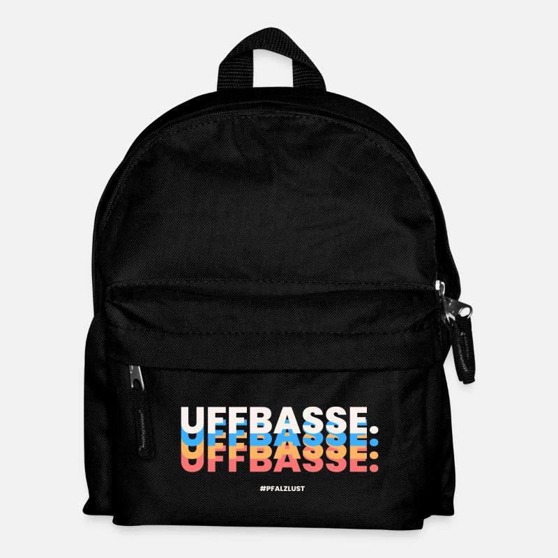 Pfalzlust Uffbasse - Kinder Rucksack - Schwarz