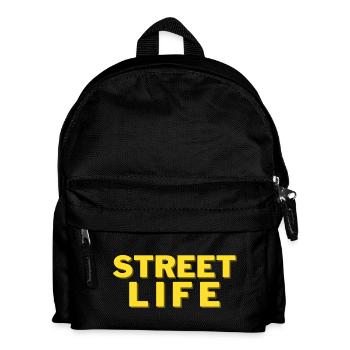 street life - Sac à dos Enfant - noir - Devant
