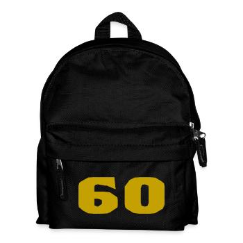 60. 60 ANS. 60e ANNIVERSAIRE. ANNIVERSAIRE 60 ANS. - Sac à dos Enfant - noir - Devant