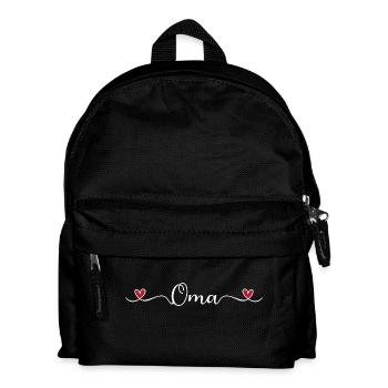Oma - Kinder Rucksack - Schwarz - Vorne