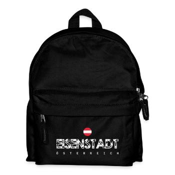 Henstadt, Österreich, Distressed Typografie - Kinder Rucksack - Schwarz - Vorne