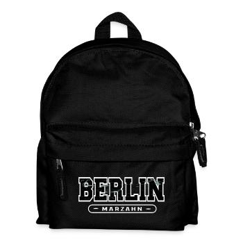 Berlin Marzahn Grunge - Kinder Rucksack - Schwarz - Vorne