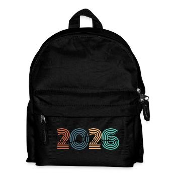 2026 Vintage Retro - Kinder Rucksack - Schwarz - Vorne