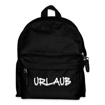 URLAUB - Kinder Rucksack - Schwarz - Vorne