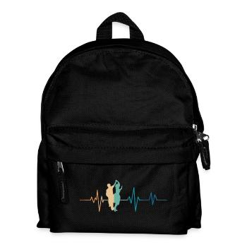 Battement de coeur rétro danse - Sac à dos Enfant - noir - Devant