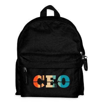 Battement de cœur rétro Chief Executive Officer - Sac à dos Enfant - noir - Devant