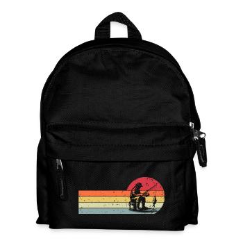 Fishing Anglers Fishing - Kids' Backpack - black - Front