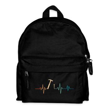 Battement de cœur charpentier - idée cadeau - Sac à dos Enfant - noir - Devant