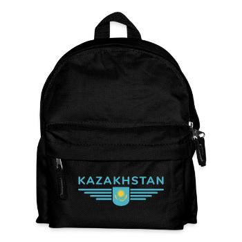 Kazakhstan Design – Steppe and Tradition - Kids' Backpack - black - Front