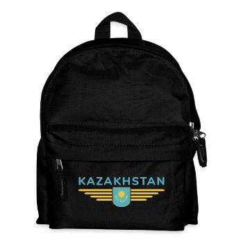 Kazakhstan Design – Steppe and Tradition - Kids' Backpack - black - Front