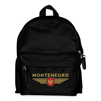 Montenegro Design – Balkan erleben - Kinder Rucksack - Schwarz - Vorne