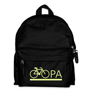 bester Opa Fahrrad Mountainbike Radeln Kritzeln - Kinder Rucksack - Schwarz - Vorne