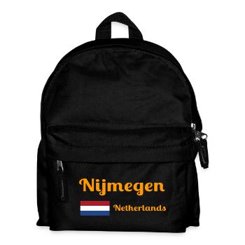 Nimwegen Niederlande - Stilvolle Drucke - Kinder Rucksack - Schwarz - Vorne
