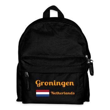 Groningen Netherlands - Stylish prints - Kids' Backpack - black - Front