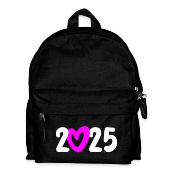 2025 Coeur Bonne Année Début Nouveau Départ Nouveau Départ - Sac à dos Enfant - noir - Devant