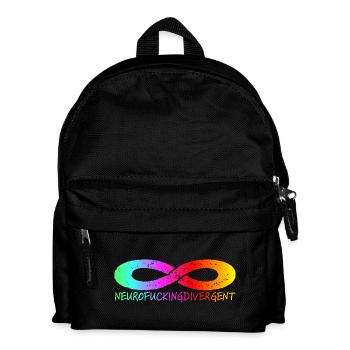 NEUROFUCKINGDIVERGENT - Kids' Backpack - black - Front