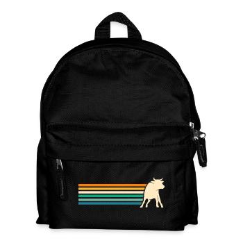 Bovins de buffle Bœufs - Sac à dos Enfant - noir - Devant
