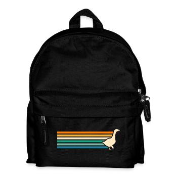 Gans - Kinder Rucksack - Schwarz - Vorne
