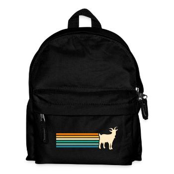 Ziegen - Kinder Rucksack - Schwarz - Vorne