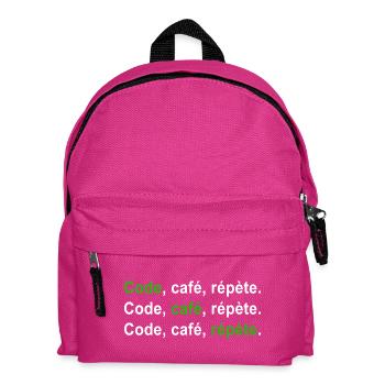 GEEK HUMOR FUNNY JOKE 2 - Kids' Backpack - fuchsia - Front