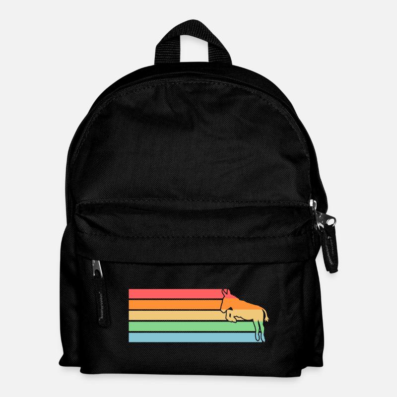 Esel - Kinder Rucksack - Schwarz