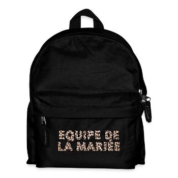 Équipe de la mariée léopard - Sac à dos Enfant - noir - Devant