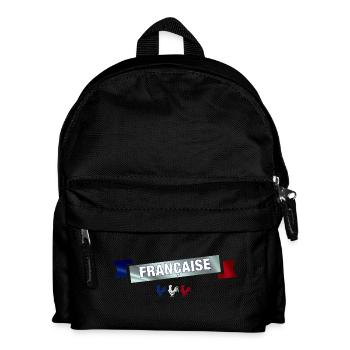 French banner - Kids' Backpack - black - Front