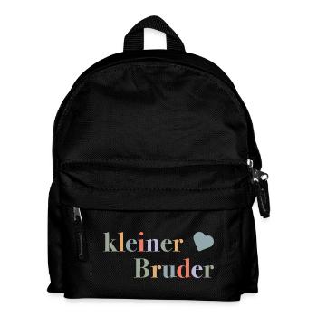Little brother – birth gift for babies - Kids' Backpack - black - Front