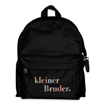 Little brother – birth gift for babies - Kids' Backpack - black - Front