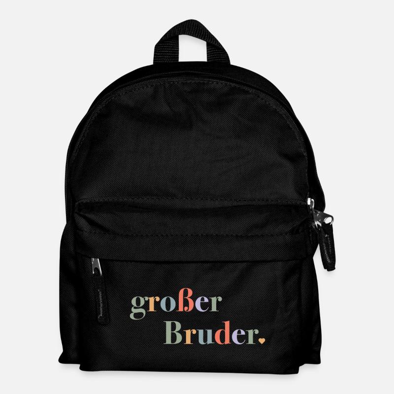 Big Brother – Birth Gift for Boys - Kids' Backpack - black