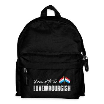 Luxemburger stolz, ich liebe Luxemburg - Kinder Rucksack - Schwarz - Vorne