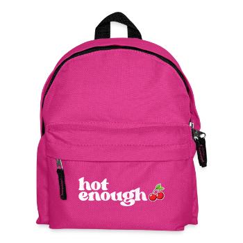 hot enough Summer Beach funny quote - Kinder Rucksack - Fuchsia - Vorne